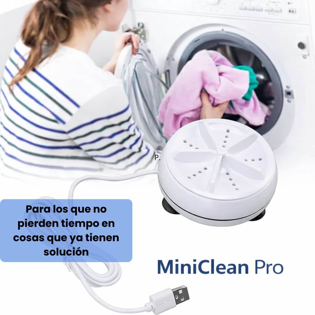 MiniClean Pro - Lava prendas en minutos