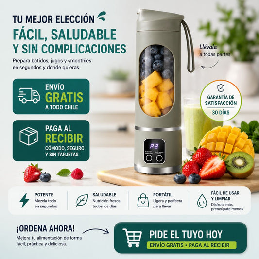 🥤 LICUADORA PORTÁTIL RECARGABLE
