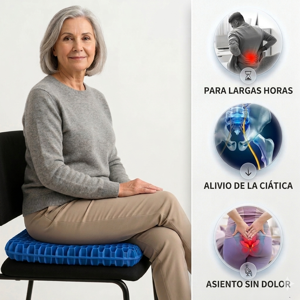 Cojín GelSoft - Menos presión, más comodidad al sentarse