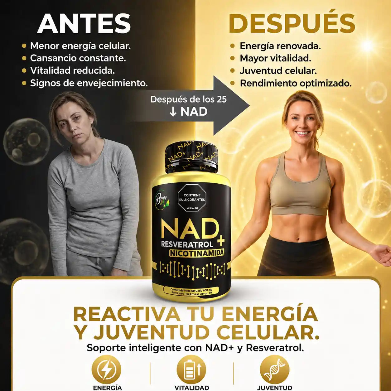 Vytalis NAD+ Recupera tu Energía Diaria